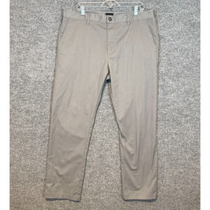 RVCA Pants Mens 38 Gray Chino Week End Stretch Straight Comfort‎ Preppy Casual